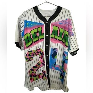 90s Graffiti Bel Air #24 Baseball Jersey KOBE FRESH Prince Men’s XXL Women’s 3X